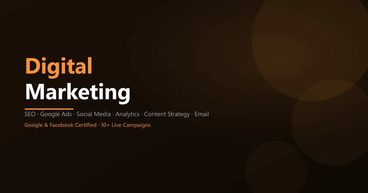 Digital Marketing Training