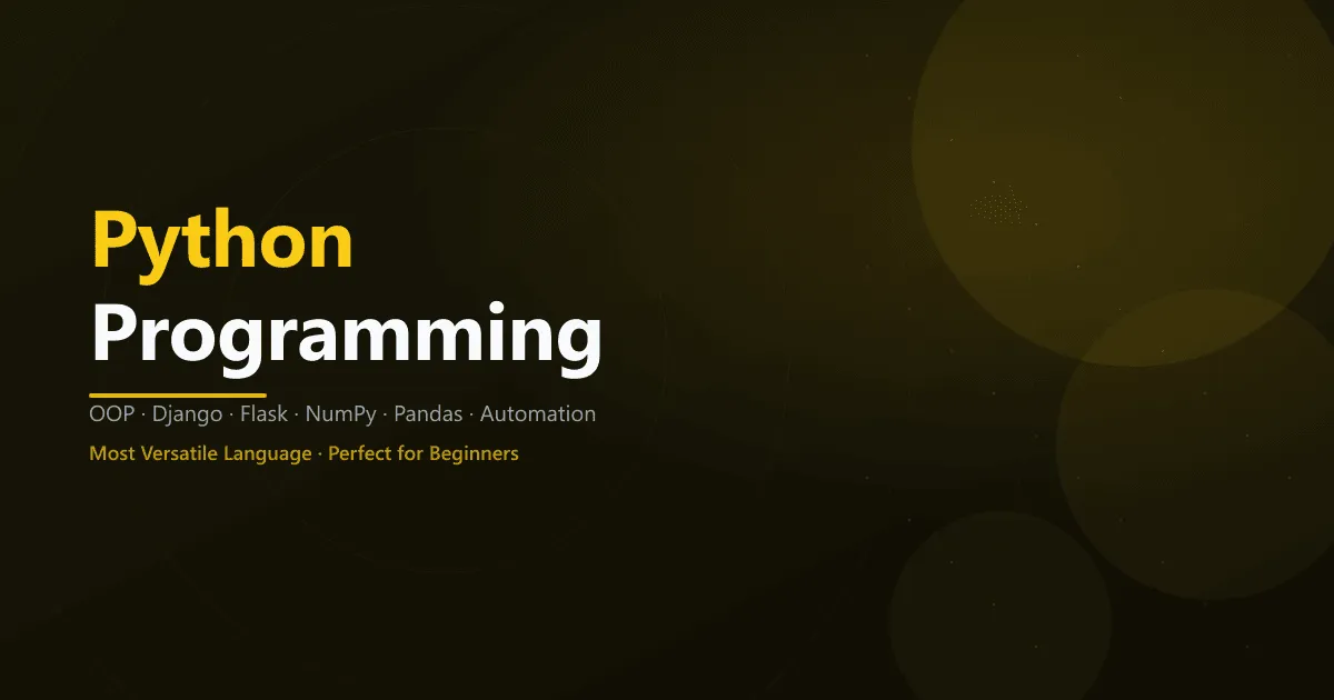 Python Programming Training - SourceKode