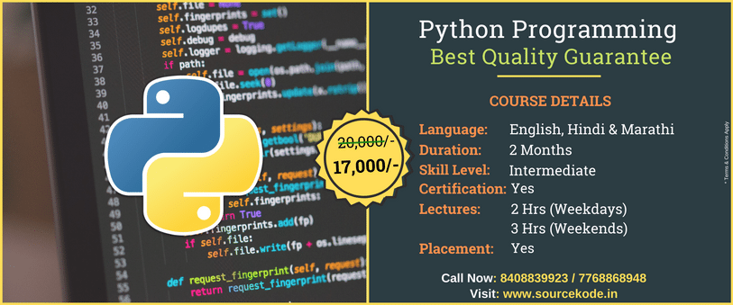 Python Classes & Training Courses In Pune