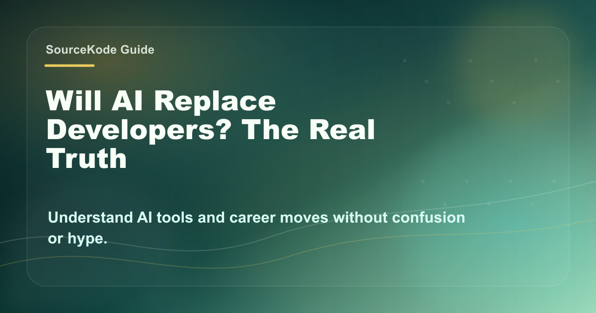 Will AI Replace Developers? The Real Truth | SourceKode