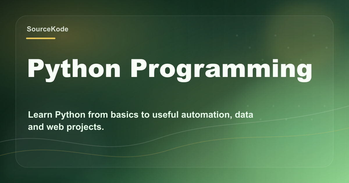 Python Course in India | SourceKode